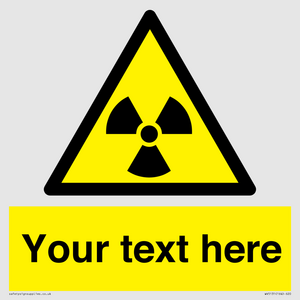 Custom Radioactive Material Sign